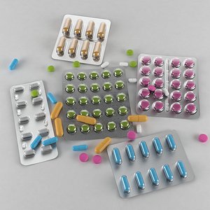 pills blister vol1 3D model