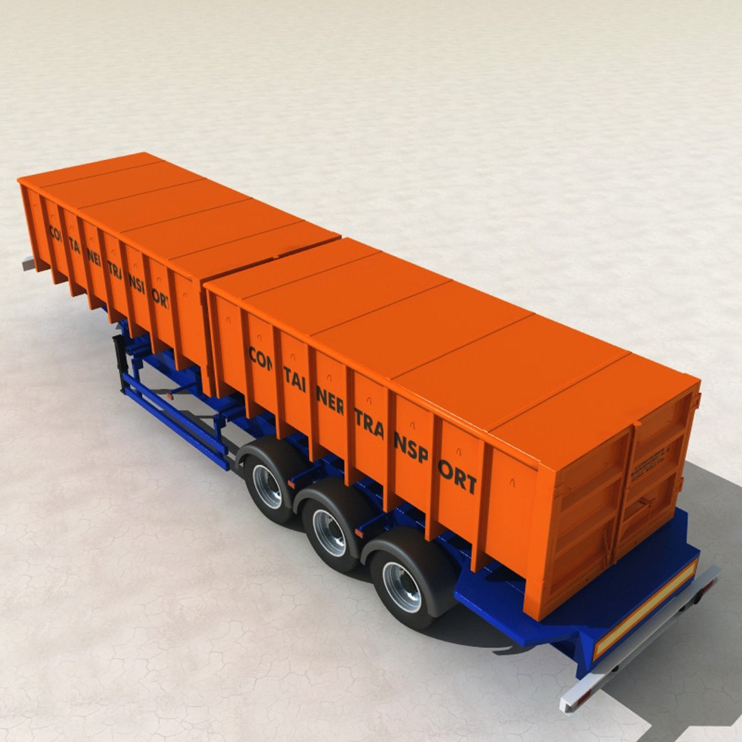 Contain Trailer 4K : Broshuis MFCC-HD Container Trailer – DWEHG