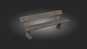 Realistic Urban Bech High Quality  3D Model 3D model