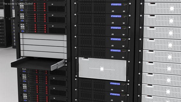 データセンターサーバーラック3Dモデル - TurboSquid 2250520