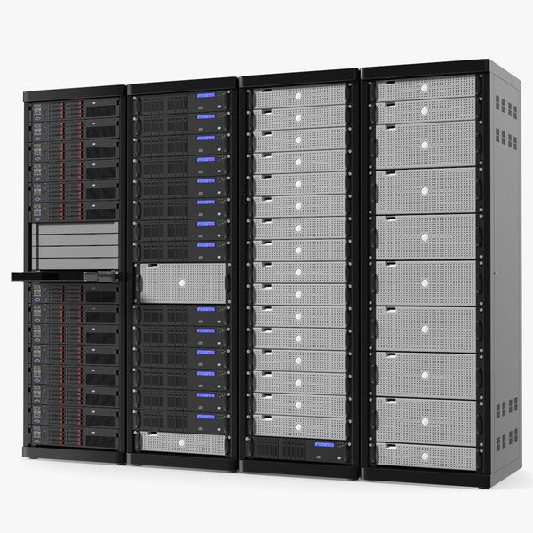 3D Data Center Server Racks