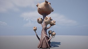Alien Plant Pbr Model  2 model