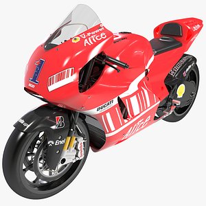 3d model ducati desmosedici gp8 2008