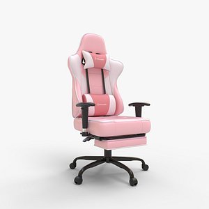 3D Gaming Chair with Massager Lumbar Support model