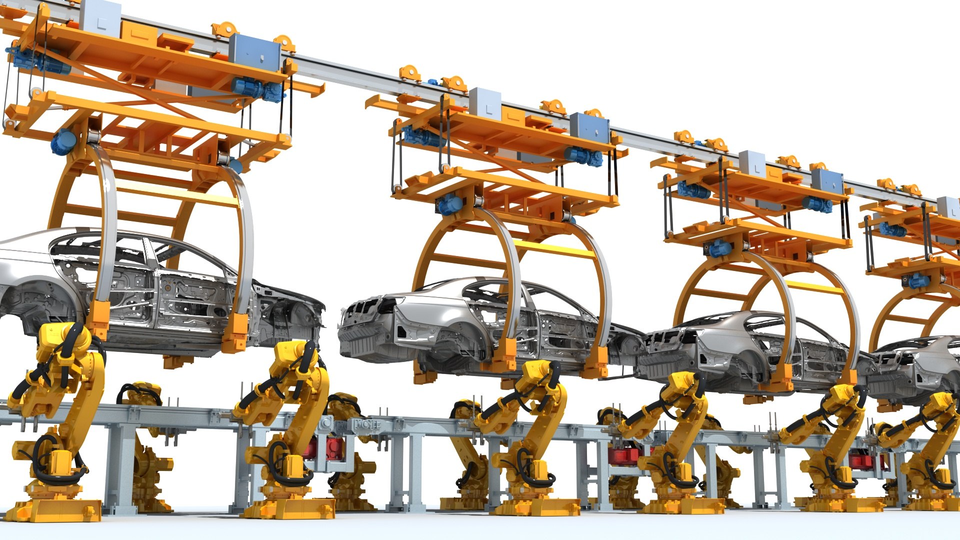 Automobile Production Line Model - TurboSquid 2291341