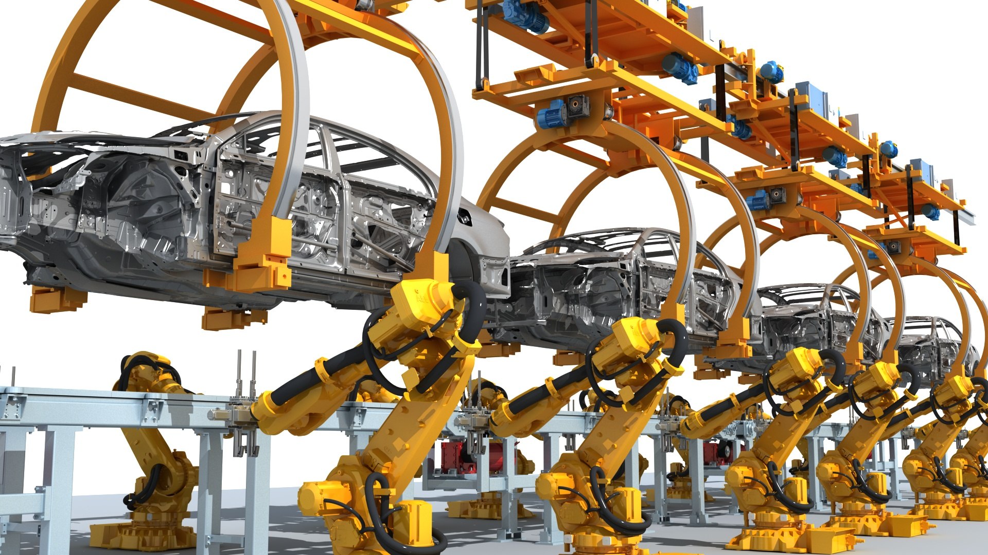 Automobile Production Line Model - TurboSquid 2291341