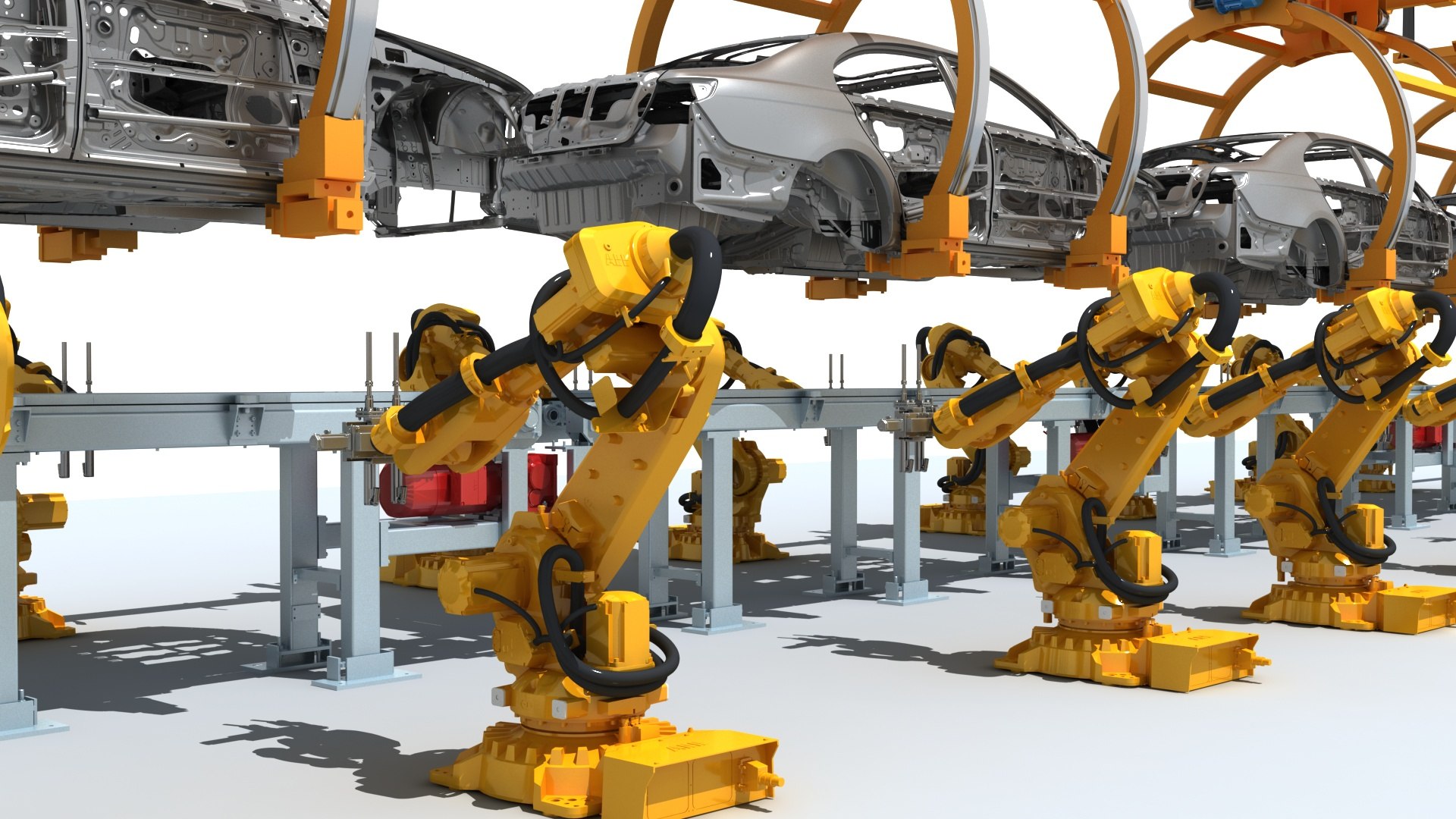 Automobile Production Line Model - TurboSquid 2291341