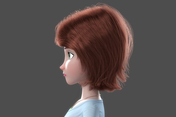 Cartoon woman rigged model - TurboSquid 1232985