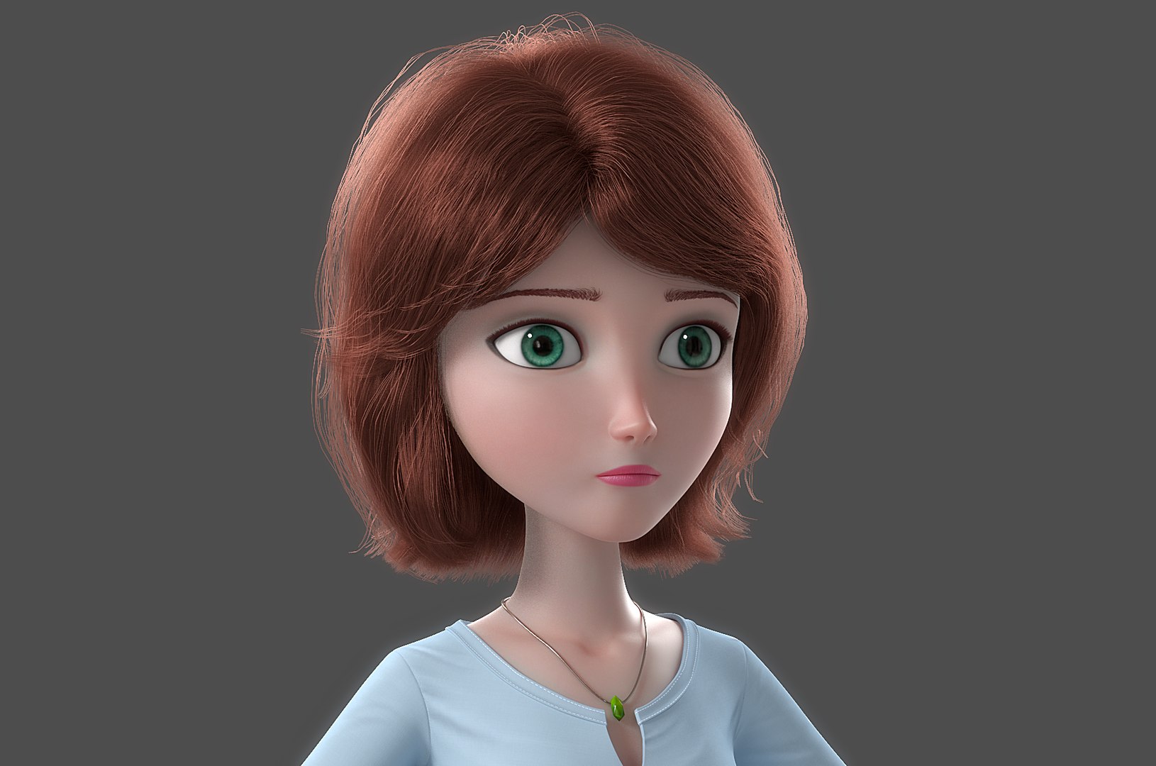 Cartoon woman rigged model - TurboSquid 1232985