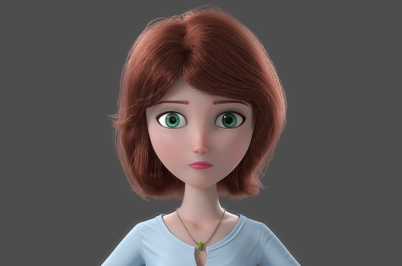 Cartoon woman rigged model - TurboSquid 1232985