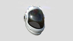 3D model Astronaut Helmet B08 USA - Character Design Fashion