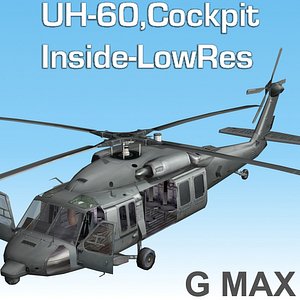 blackhawk cockpit 3d model