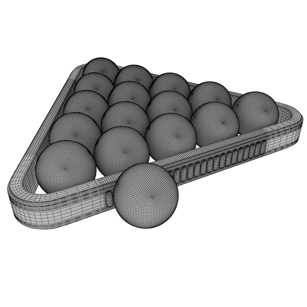 3D pool balls model - TurboSquid 1229303