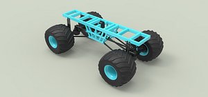 3D vehicle monster model