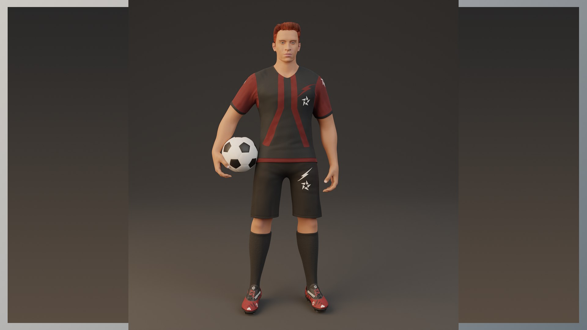 3D Football Player Game Ready - TurboSquid 2208226
