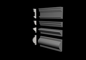 3d model of interior exterior trims package