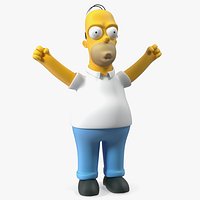 Homer Simpson Hands Up Pose