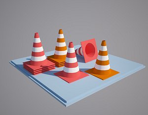 traffic cone - 3D