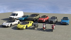 Car and Moto Collection 001 3D