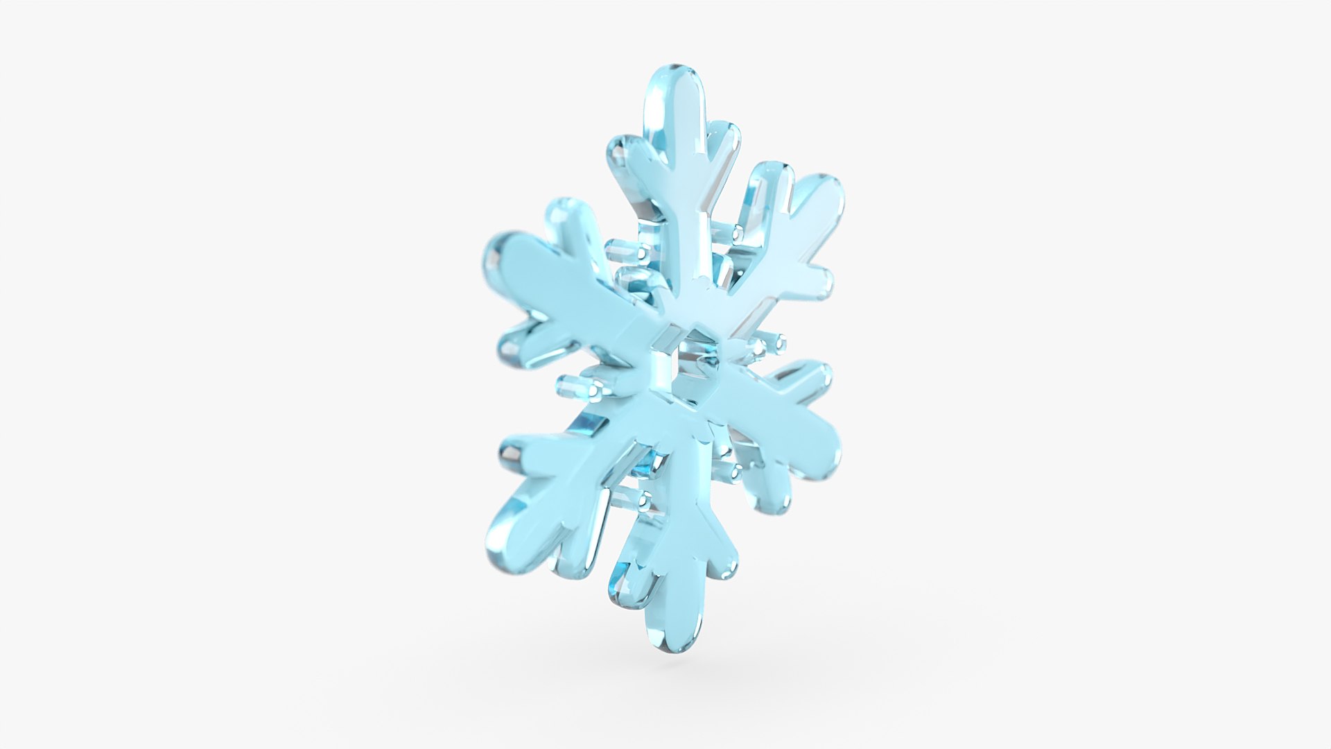 Cartoon Snowflake B 3D Model - TurboSquid 2151846