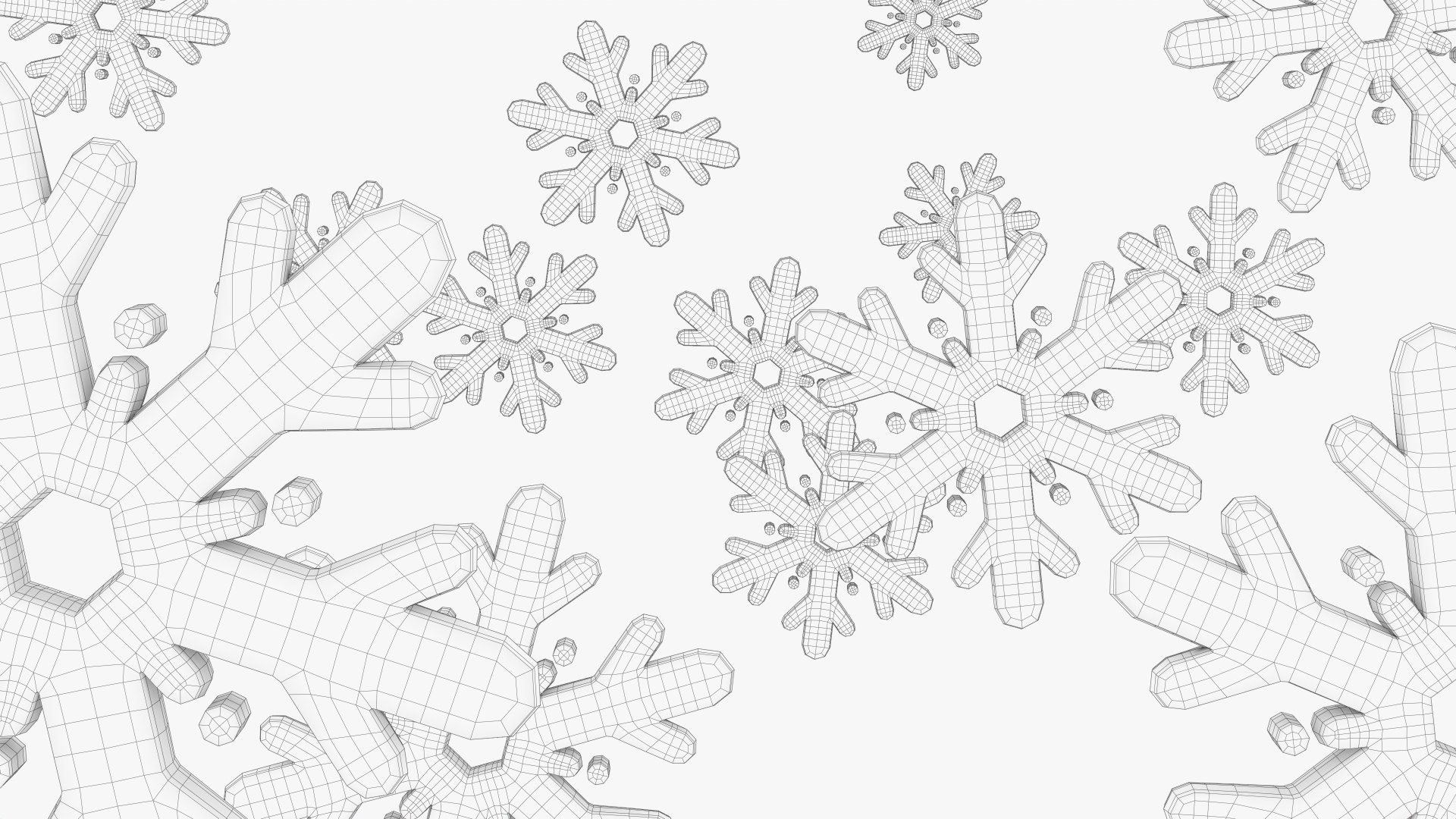 Cartoon Snowflake B 3D Model - TurboSquid 2151846