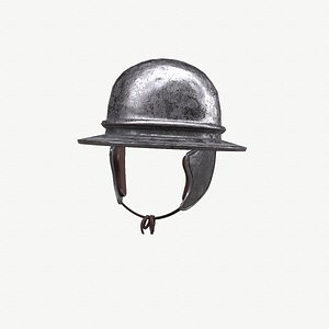 3D Ancient Helmet AgenPortA 3D Model Game Ready PBR Low Poly