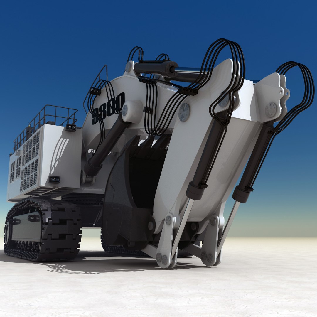 3d liebherr 9800 excavator