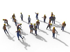Low Poly Workers Pack