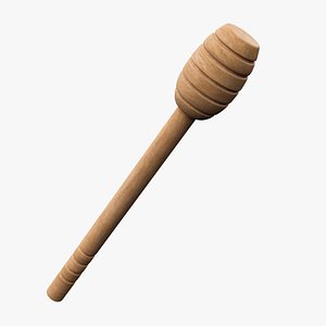 3D Honey Dipper Stick model