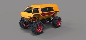 3D mud truck model