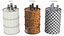 Rusty Oil Barrel with Cans on Top