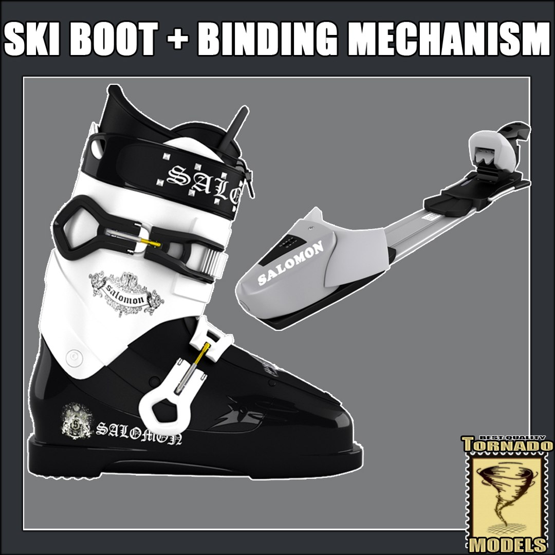 Ski Boot Binding Mechanism 3d Max