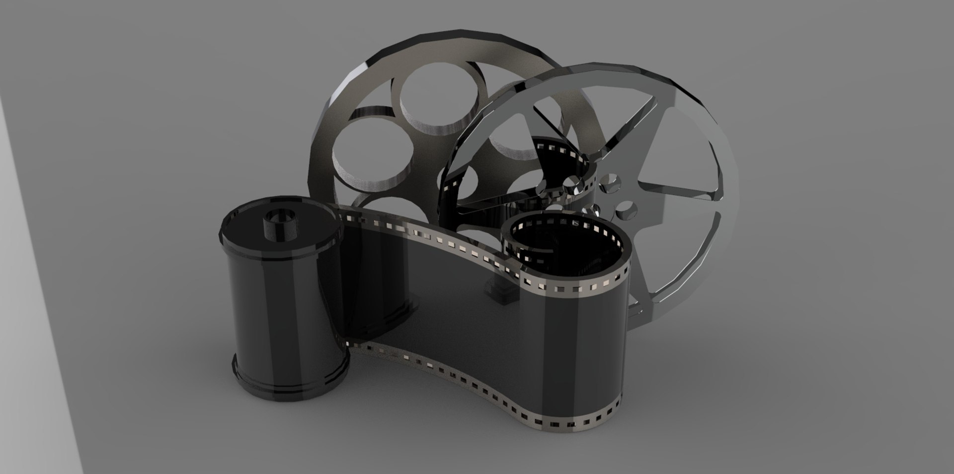 3D Reel Of Film - TurboSquid 2131172