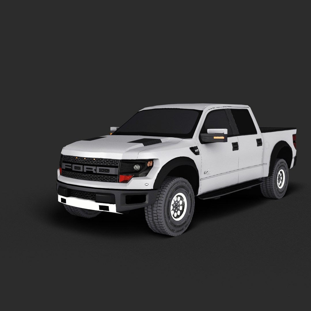 3d Raptor Crew Cab Model