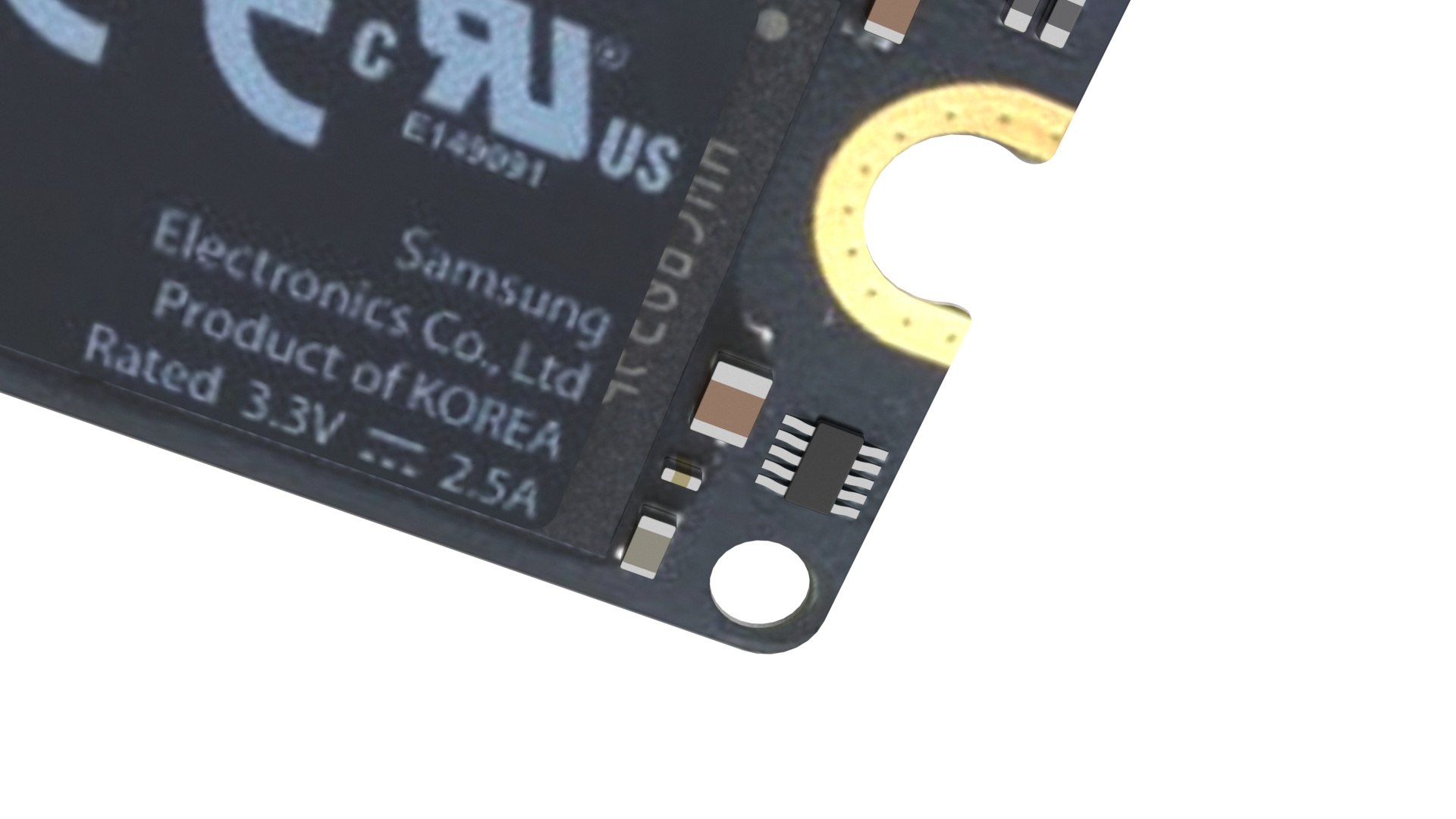 SSD Samsung M2 memory 3D - TurboSquid 1844835