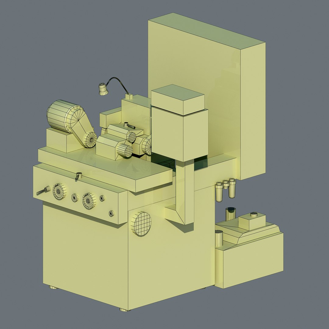 3D Industrial Grinding Machine - TurboSquid 1401025