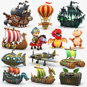 3D NextStepRPG 39 Hand-Painted 3D Models Bundle