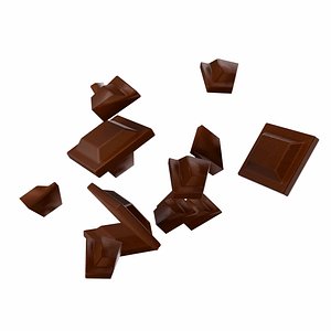 chocolate piece 3D model