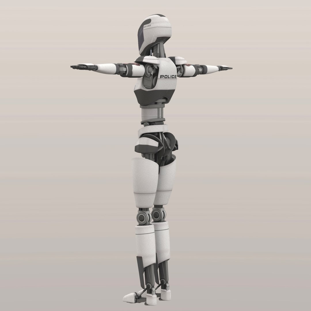 Police Android Robot Model - TurboSquid 1199100