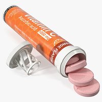 Effervescent Package Vitamin C 25 Tabs Open