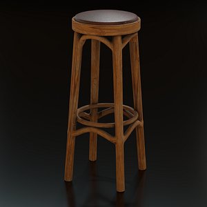 old bar chair 3D model