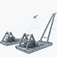 floating crane 3D model