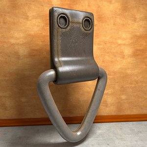 Worn Metal Bail Grommet Loop Lug Picot
