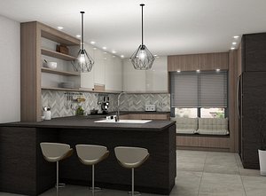 cozy kitchen VRAY READY
