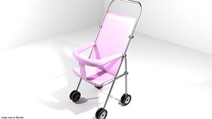 3ds baby trolley