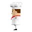 3D chef cook cute cartoon