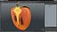 Persimmon Fruit Half