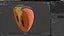 Persimmon Fruit Half