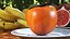 Persimmon Fruit Half