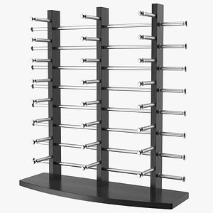 Glasses Display Stand Black